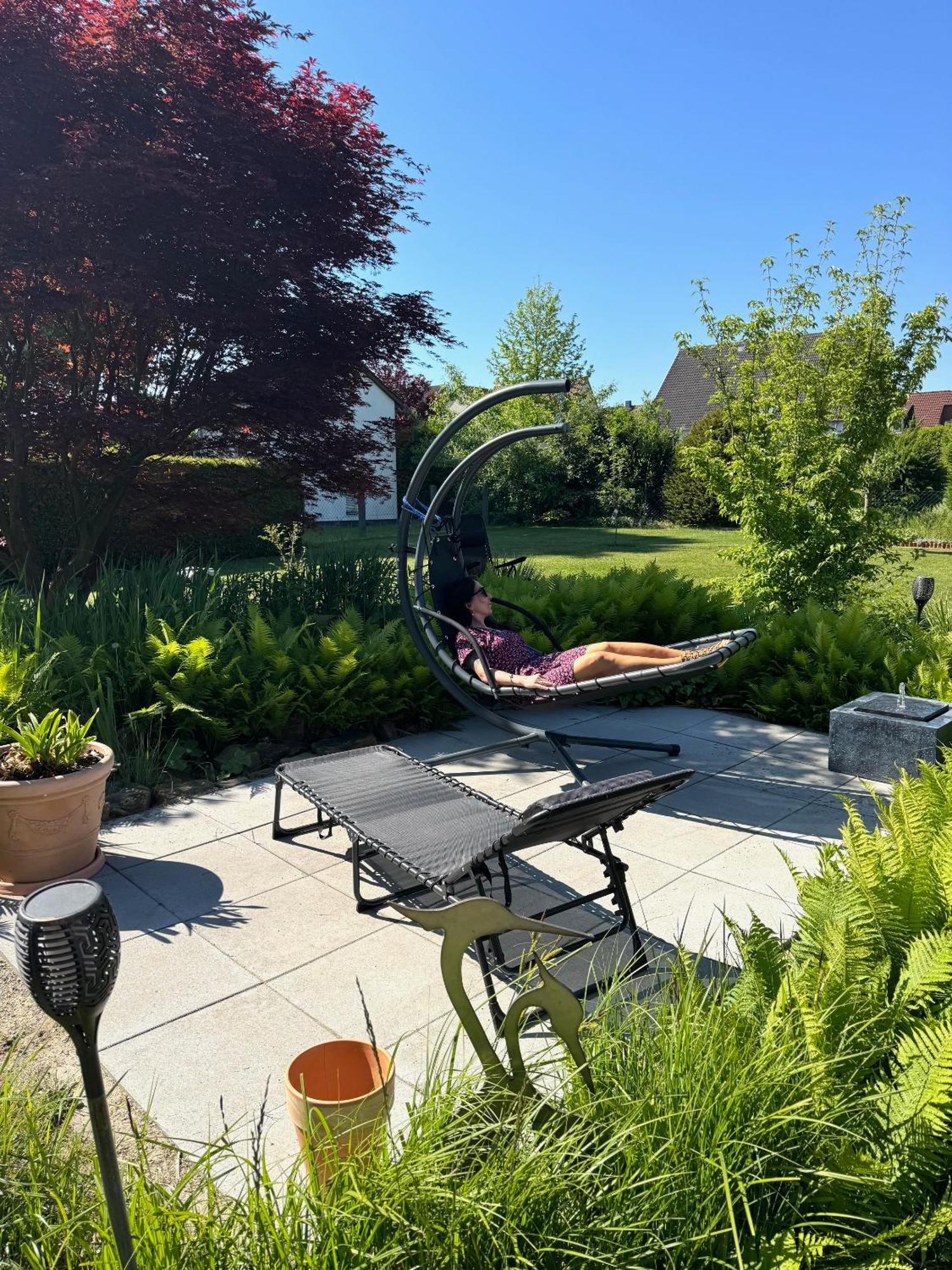 Ferien-Whg Stuenkel Nahe Steinhuder Meer Mit Garten Und Balkon ภายนอก รูปภาพ
